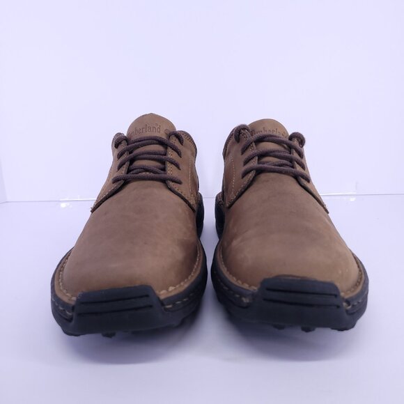 Timberland Men's 8.5 Brown Leather Comfort Shoes Loafers Oxfords Casual Used - Picture 5 of 15